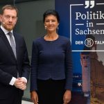 Politische Debatte: Kretschmer im Disput mit Wagenknecht